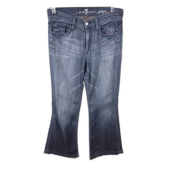 7 For All Mankind Women's Jeans Ginger Denim Size 30 Flare Bootcut Pants - Picture 1 of 14